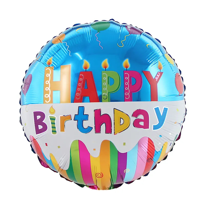 Happy Birthday Round Foil Balloon