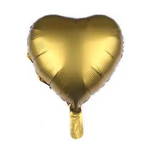 Matte Gold Heart Balloon