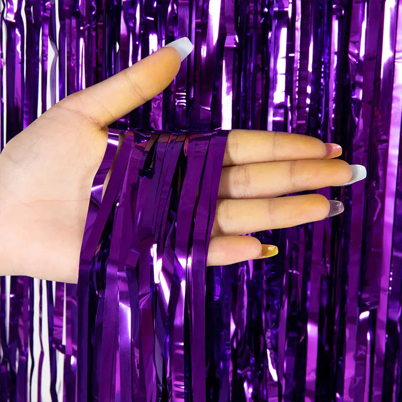 Purple Foil Curtain