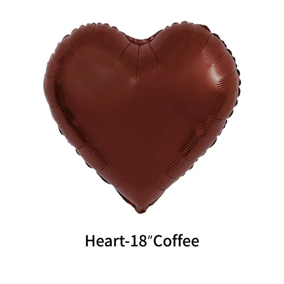 Brown Heart Balloon