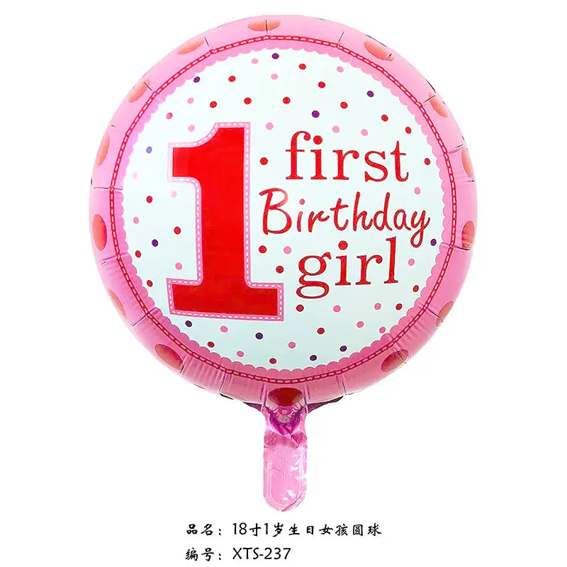 1st Birthday Girl Theme Designed Balloon - Atoms Qatar