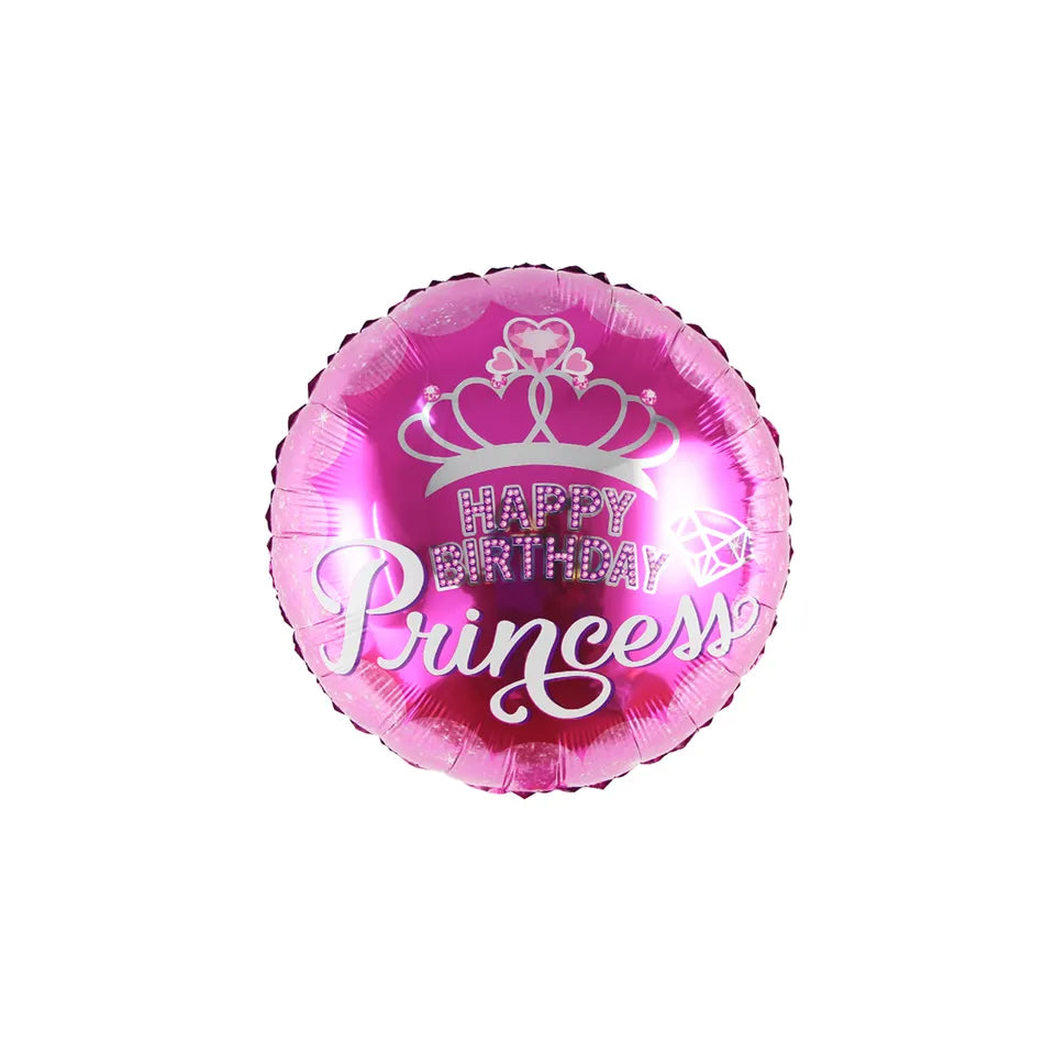 Pink Princess Round Balloon