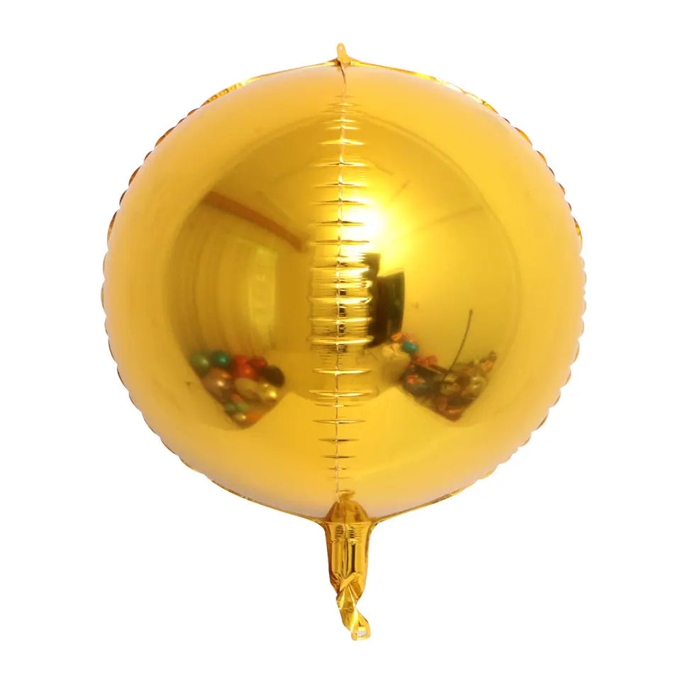 Gold Round Balloon