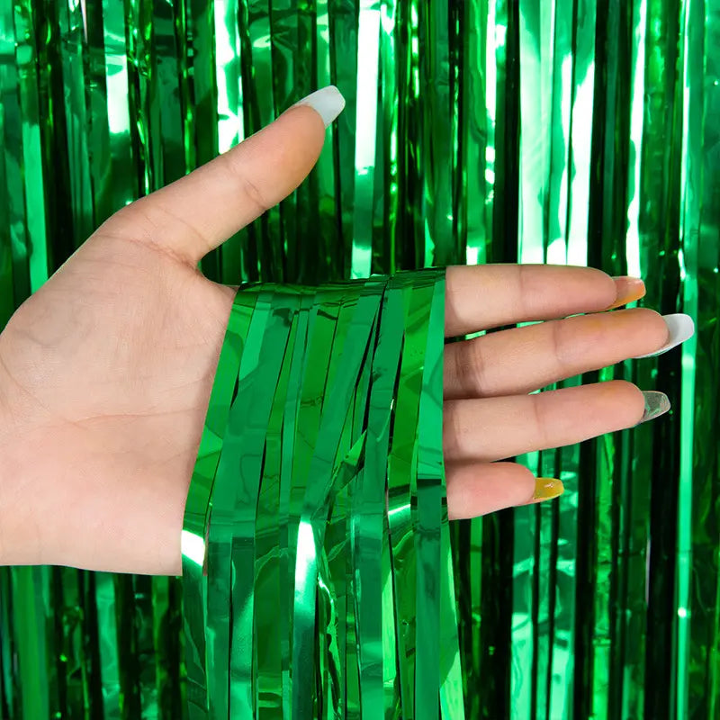 Green Foil Curtain