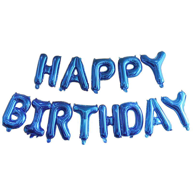 Dark Blue Happy Birthday Foil Balloon