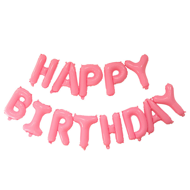 Pastel Pink Happy Birthday Foil Balloon