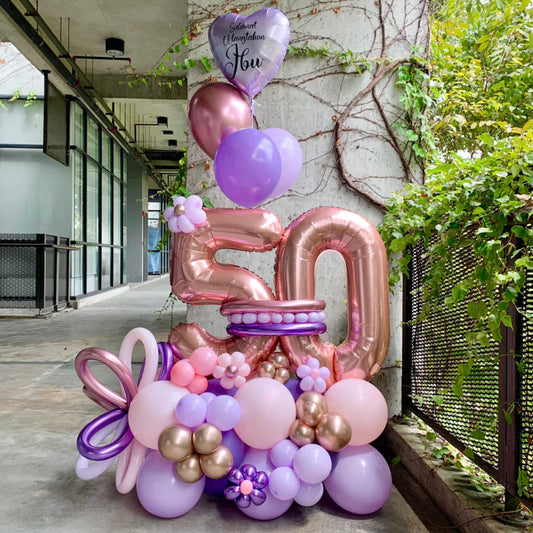Purple Balloon Bouquet