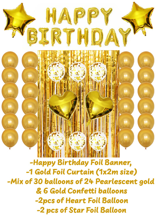 Gold Birthday Set