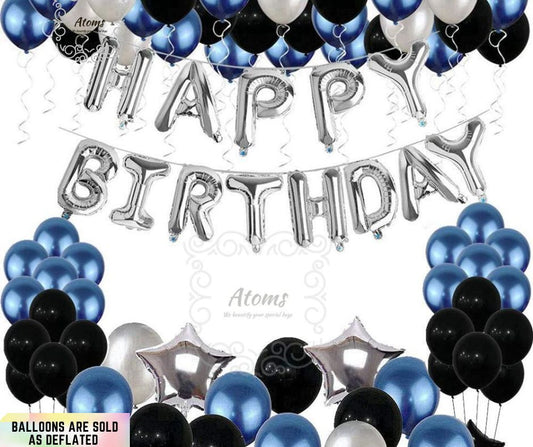 Black & Blue Birthday Set