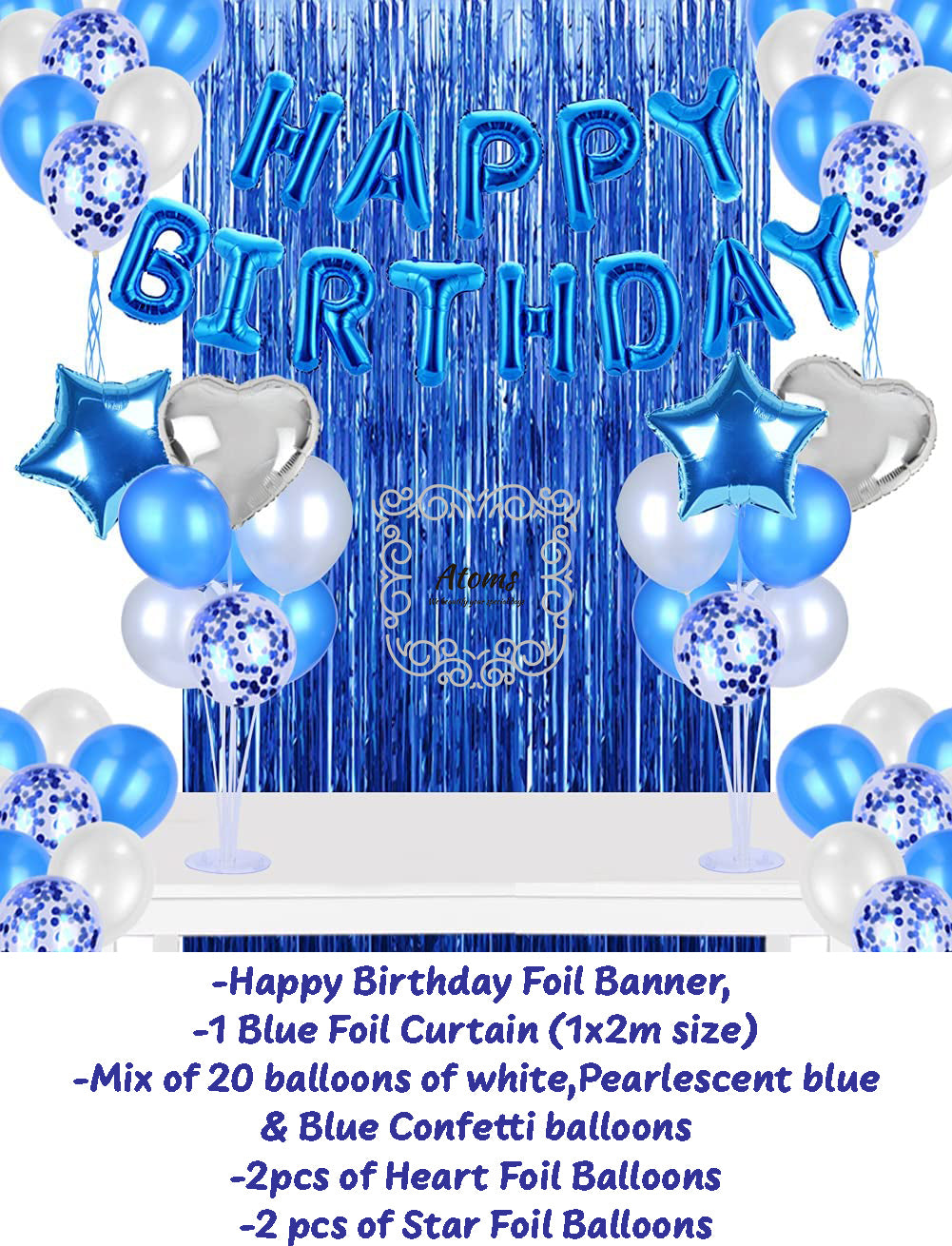 Royal Blue Birthday Set