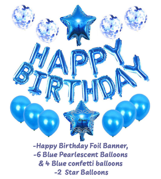 Minimal Blue Birthday Set