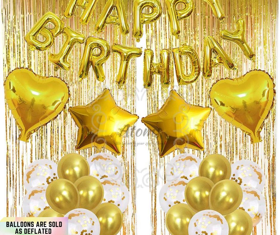 Gold Birthday Set