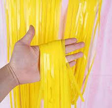 Load image into Gallery viewer, Pastel Yellow Foil Curtain
