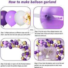 Load image into Gallery viewer, Purple Balloon Arch Set
