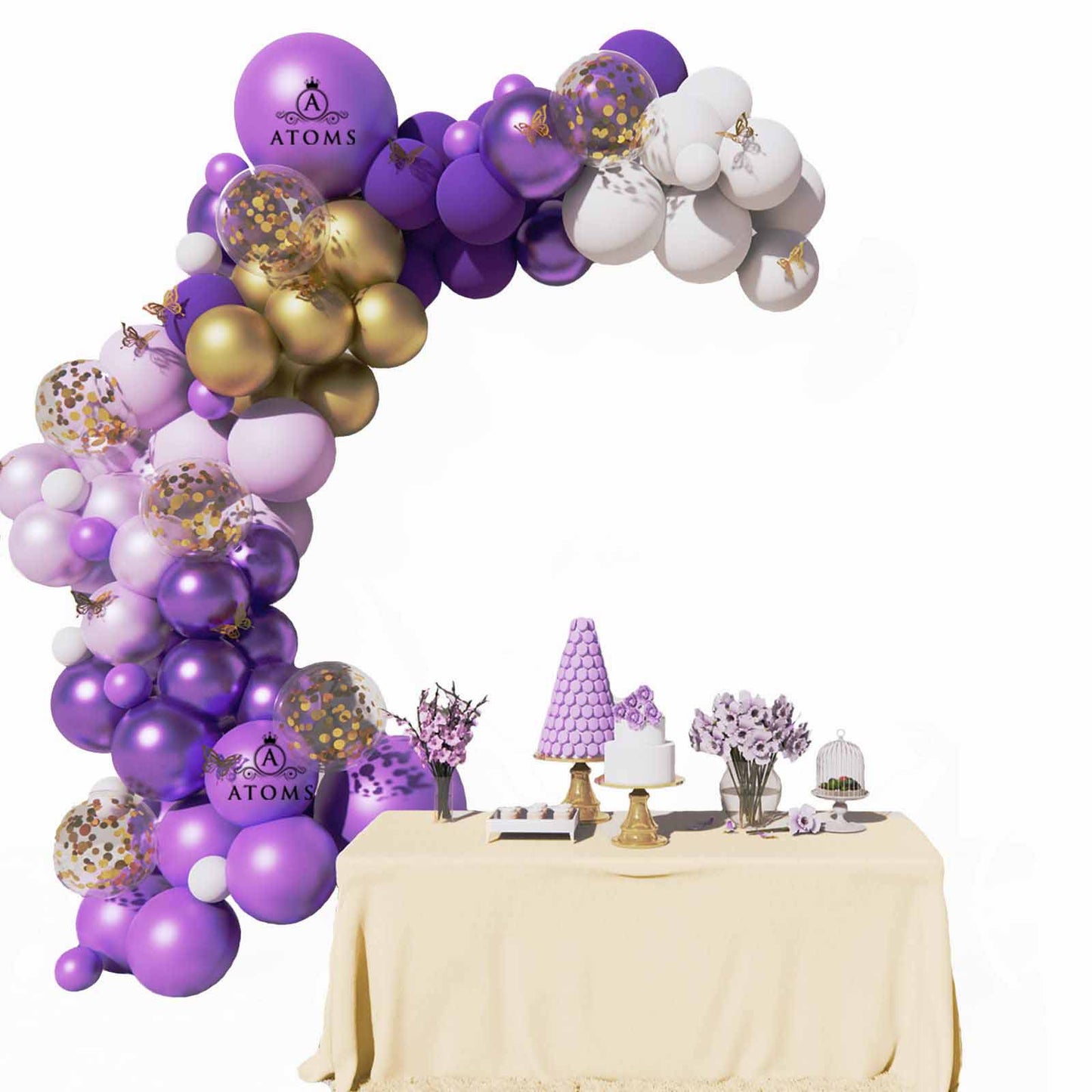 Purple Balloon Arch Set