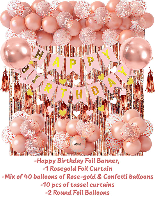 Rosegold Birthday Set